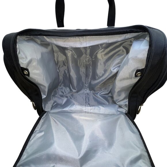 Ciao Unisex Black Nylon Under-The-Seat Spacious Rolling Travel Case - Picture 12 of 14